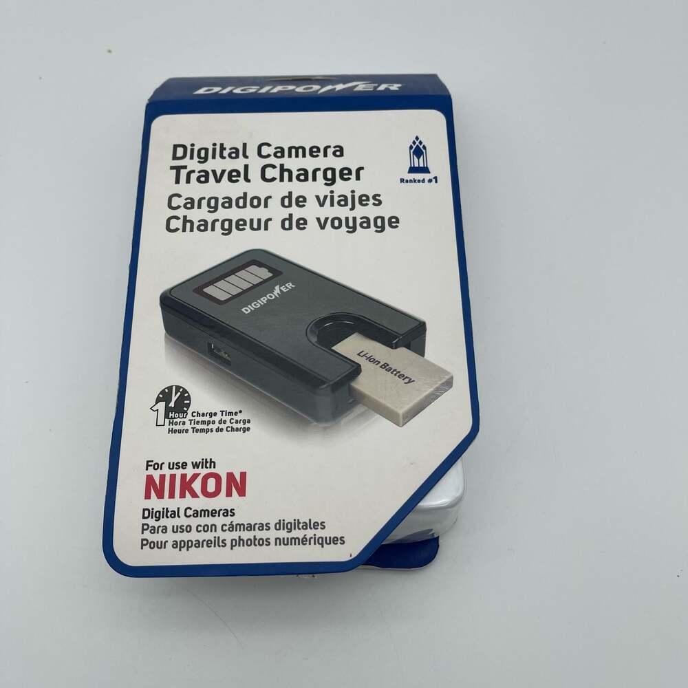Digipower Digital Camera Travel Charger for Nikon Batteries with LCD‎ Display